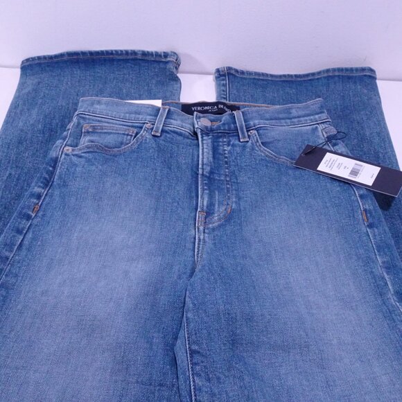 Veronica Beard Crosbie High Rise Wide Leg Jeans Ripple Haze 24 25 26 27 NWT 348 - Picture 13 of 14